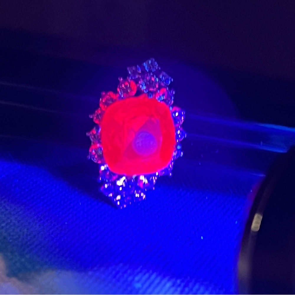 Sterling Silver Lab Created Ruby Ring - image 6